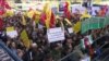 Aнти-американська демонстрація протесту у неділю в Тегерані. Відео
