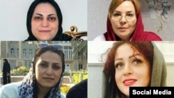 Kelompok-kelompok HAM mengatakan pengadilan Iran sudah menjatuhkan hukuman penjara 5 tahun kepada 5 perempuan Darwis Gonadabi, kelompok minoritas penganut Sufi, karena terlibat dalam demo anti-pemerintah. Mereka adalah (searah jarum jam, dari atas kiri): Shima Entesari, Nazila Nouri, Avisha Jalaleddin dan Sima Entesari.