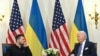 US President Joe Biden (R) and Ukraine’s President Volodymyr Zelensky (L) hold a bilateral meeting at the Intercontinental Hotel in Paris, on June 7, 2024.
