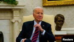 Президент США Джо Байден в Овальному кабінеті Білого дому у Вашингтоні, 17 червня 2024 року. (Фото: REUTERS/Elizabeth Frantz)