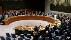 L'ONU vote sur les sanctions contre la Corée du Nord, à New York, le 11 septembre 2017.