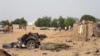 A view shows the damage at the site of an attack by Boko Haram militants in the northeast city of Maiduguri, Nigeria April 27, 2018. REUTERS/Ola Lanre