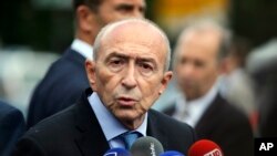 Gérard Collomb, le ministre français de l'Intérieur, lors d'une conférence de presse, à Paris, le 6 juin 2017.
