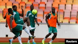 Les Super Eagles s'entrainent avant leur rencontre face à l’Éthiopie (octobre 2013) 