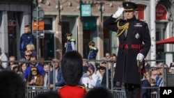 El príncipe Andrés, duque de York, asiste a una ceremonia conmemorativa por el 75 aniversario de la liberación de la ocupación alemana en Brujas, Bélgica, el sábado 7 de septiembre de 2019.