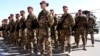 Italian soldiers with the NATO-led International Security Assistance Force (ISAF) Tuesday, Sept, 10, 2013. (AP Photo/Hoshang Hashimi)