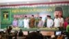 Partai Persatuan Pembangunan menyatakan ikut mendukung Prabowo Subianto, calon Presiden dari Partai Gerindra, dalam konferensi pers di kantor Dewan Pimpinan Pusat P3 di Jakarta, Jum’at, 18 April 2014 (Foto: VOA/Andylala)