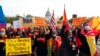 FILE - Exile Tigray community members and their supporters march to mark a year since Ethiopia Prime Minister Abiy Ahmed's administration started fighting against Tigray, the northernmost region in Ethiopia. at the U.S. Capitol, Nov. 4, 2021, in Washington.