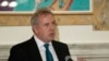 FILE - British Ambassador Kim Darroch hosts a National Economists Club event at the British Embassy in Washington, Oct. 20, 2017. 