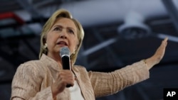 La candidate démocrate à l’élection présidentielle, Hillary Clinton, 17 août 2016. 
